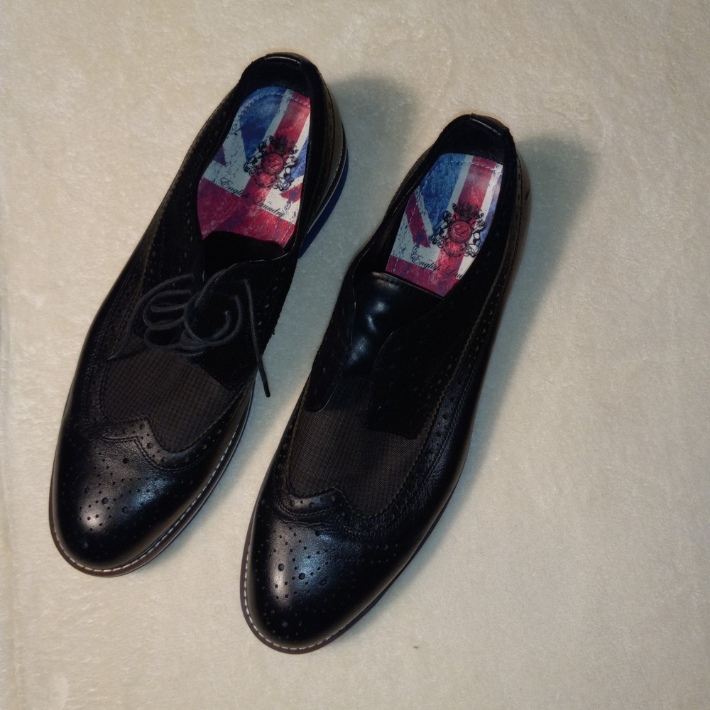 English Laundry Classic Wingtip Black Shoe Casual Dress Shoes ELC2007 Men 13